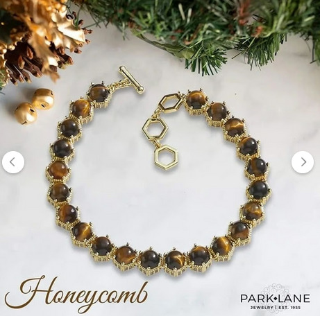 Park Lane Honeycomb Tiger Eye Bracelet