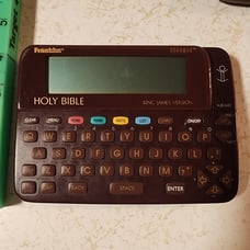 FRANKLIN BOOKMAN Electronic Holy Bible 1994 Tested/Works