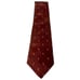 Vintage Maroon Ralph Lauren Tie with Gold Logo Pattern