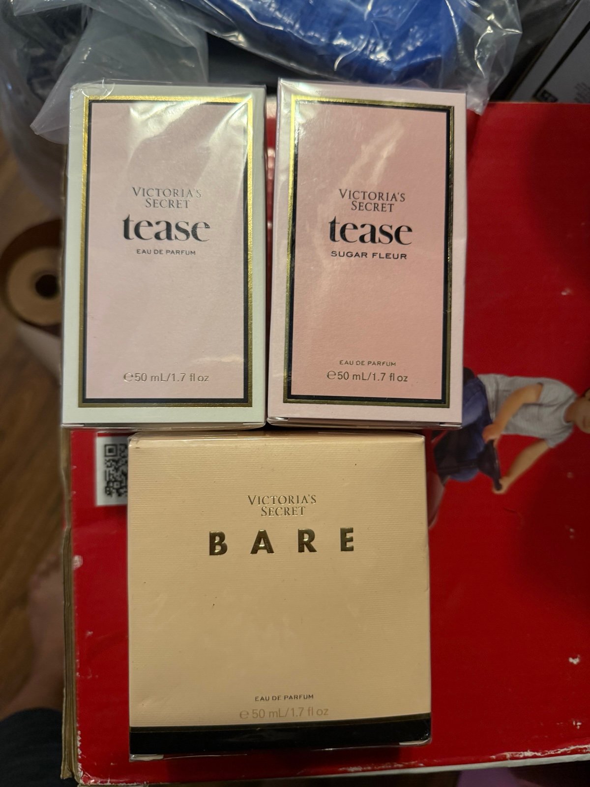 3 Victoria secret perfumes 1.7 oz