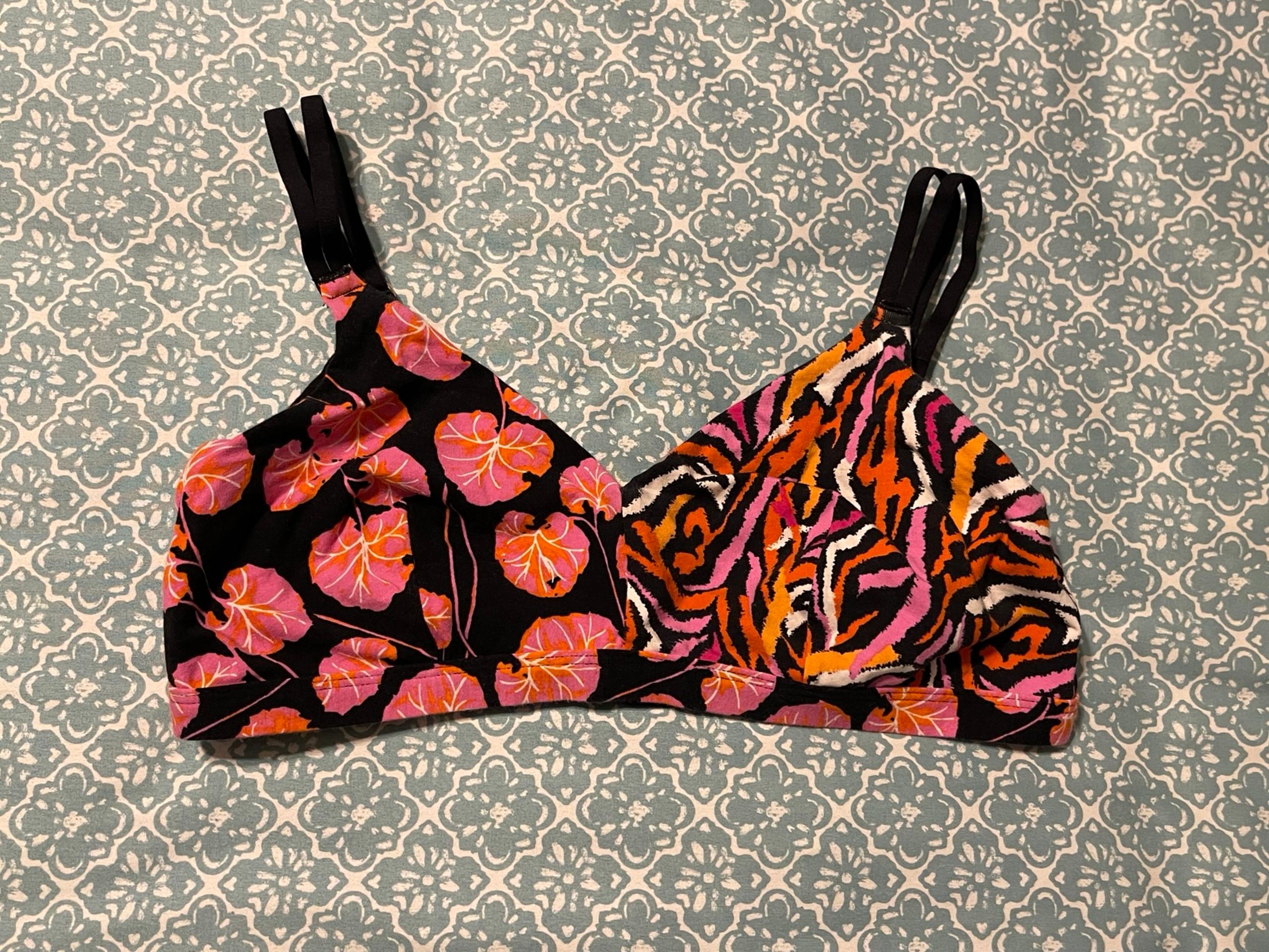Womens Bra XL Diane Von Furstenberg Colorful Floral Fits 38DD 40D