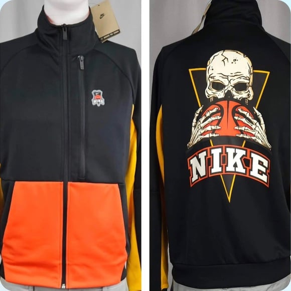 New Medium Nike Zip Up Skull Gang Mint Green Track Jacket Coat
