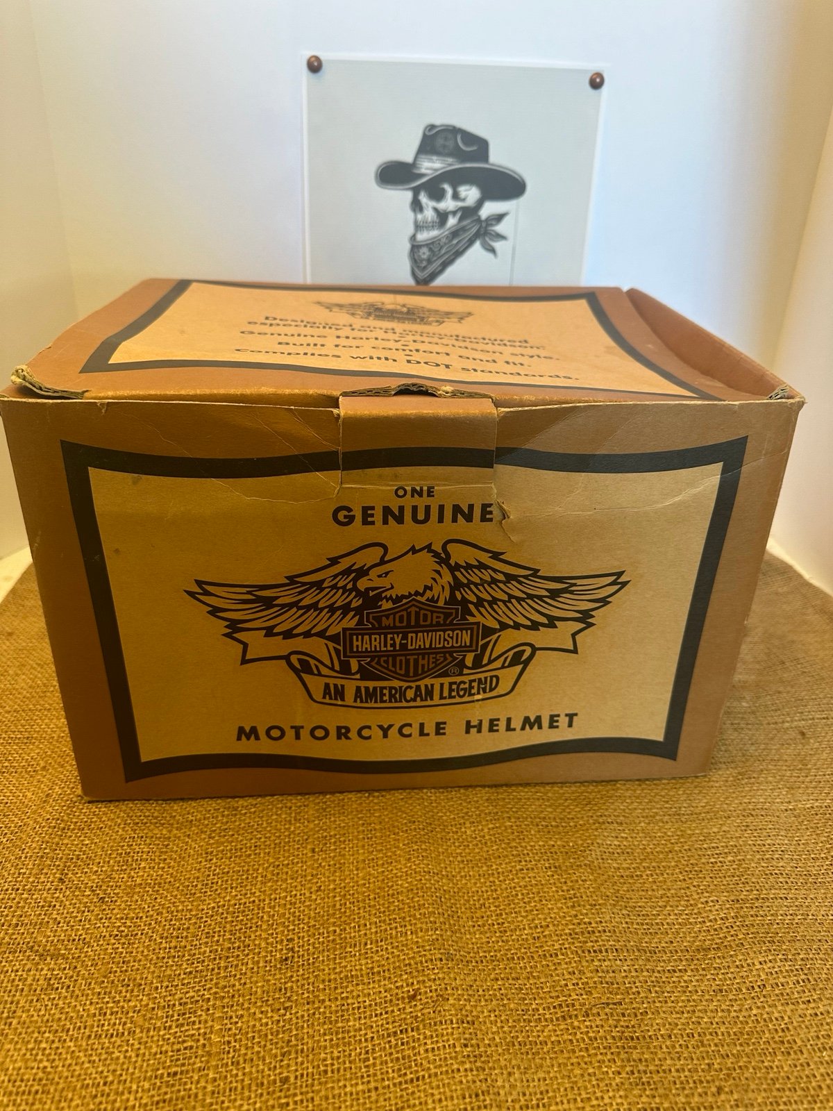 Harley Davidson Low Profile Helmet With Box And Bag