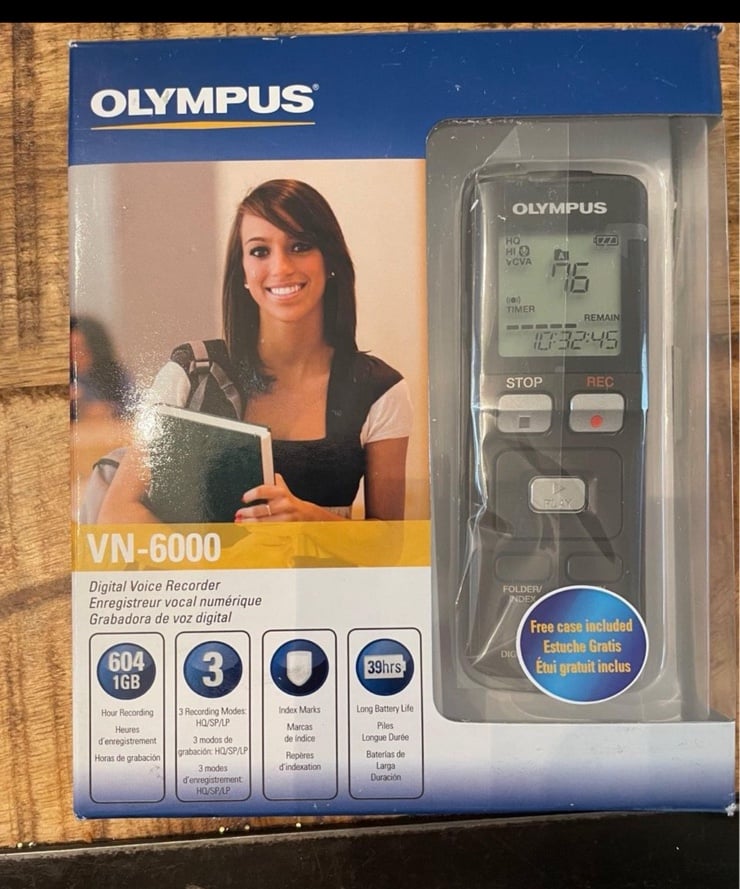 Olympus Digital Voice Recorder VN-6000 NEW!