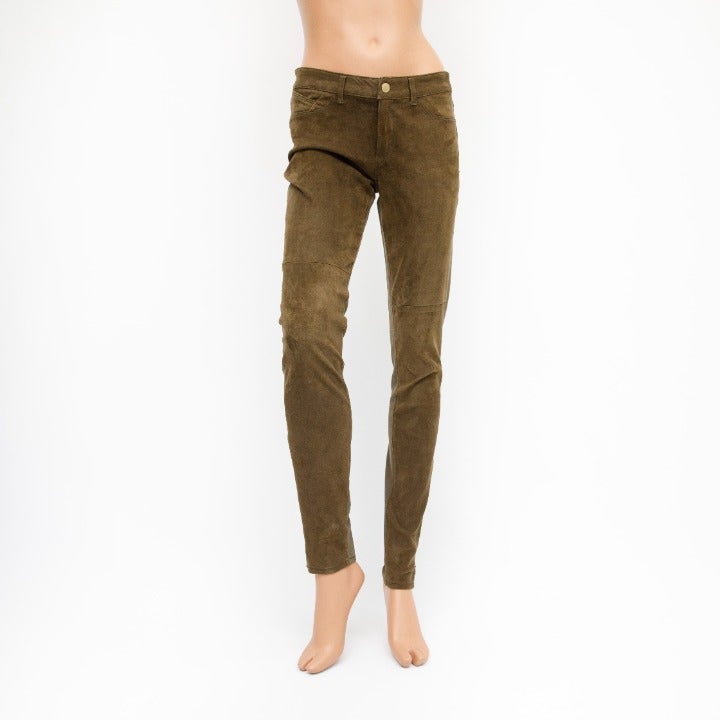 Jordan Louis Half Suede Leather Ankle Pants Sz27