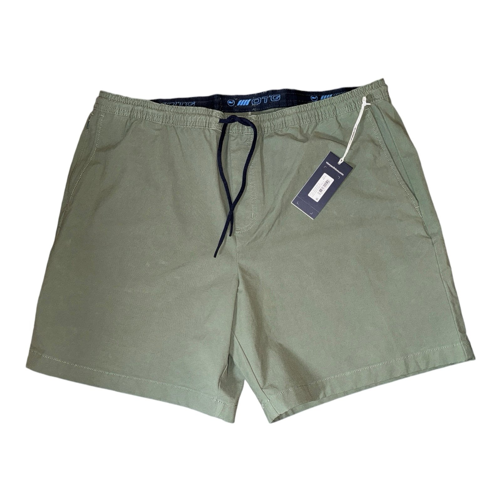 98 Vineyard Vines 7” OTG On The Go Canvas Pull On Men’s Shorts Sz XXL