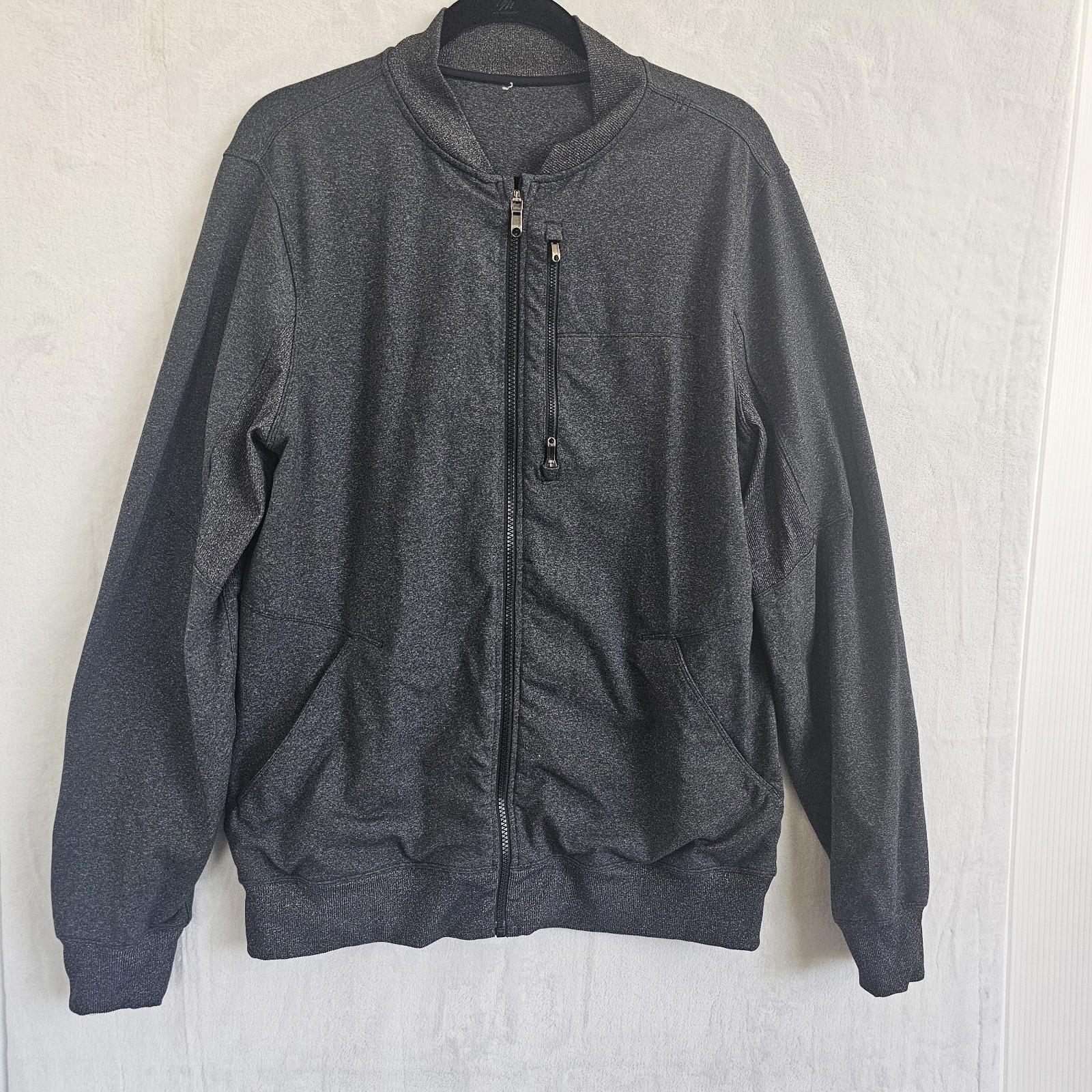 Lululemon Six Pack Jacket Heathered Black Reflective Men's Size Large