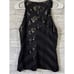 White House Black Market Sequin Chevron Halter Keyhole Top Shirt Blouse Size S