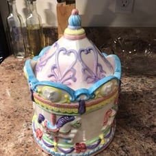 Carousel cookie jar