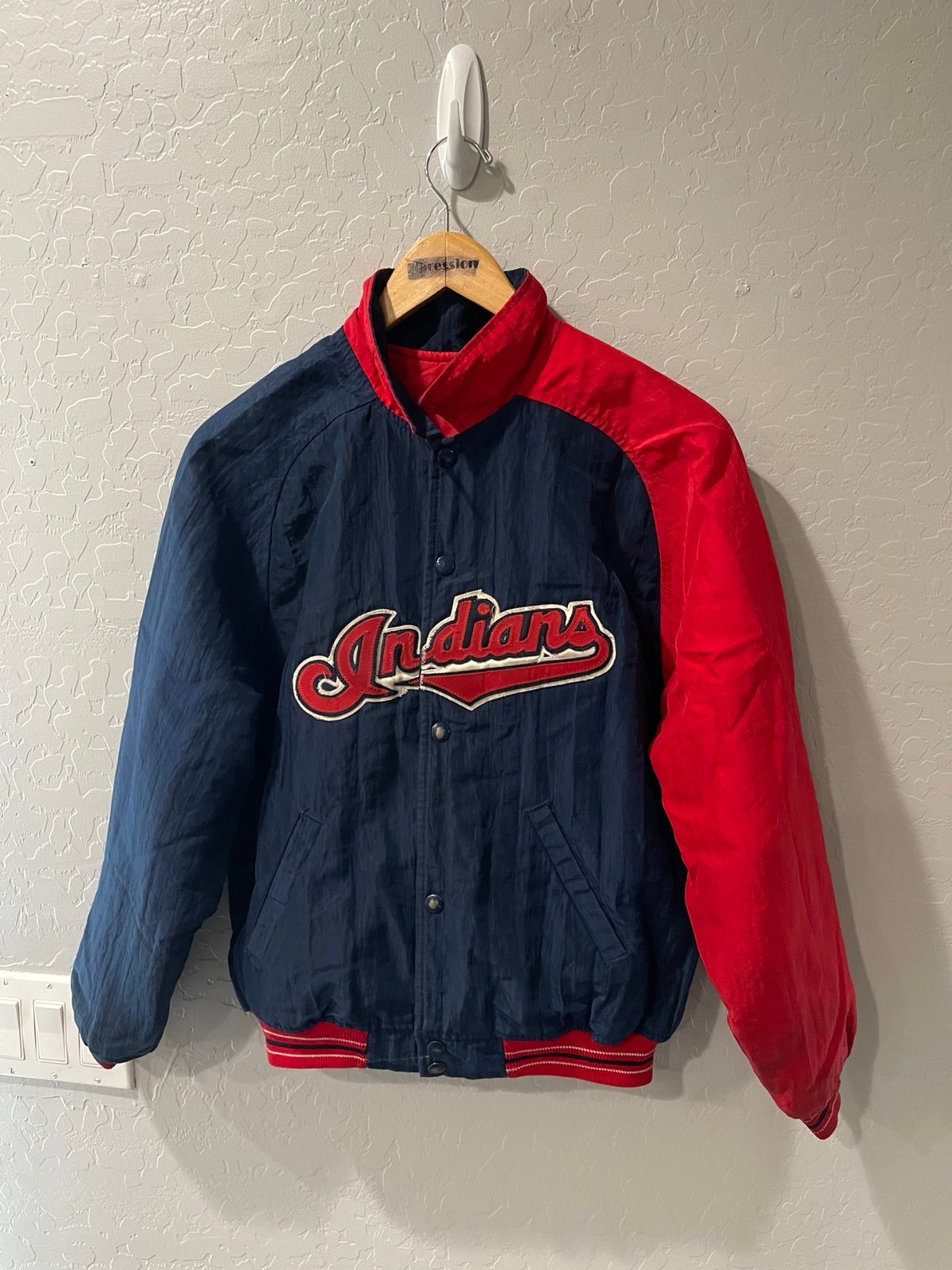Vintage STARTER Diamond Collection Cleveland Indians Jacket Youth Large