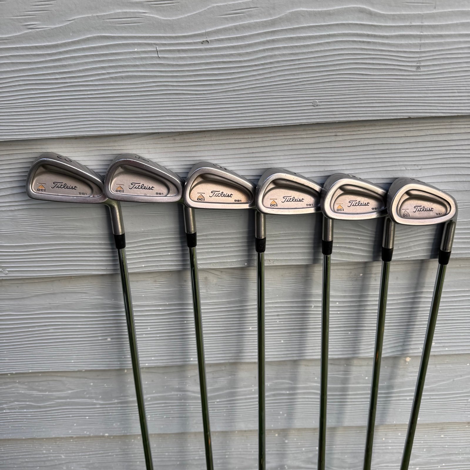Titleist DCI 981 3-5, 7-9 Iron Set RH Factory TriSpec Steel Reg Flex