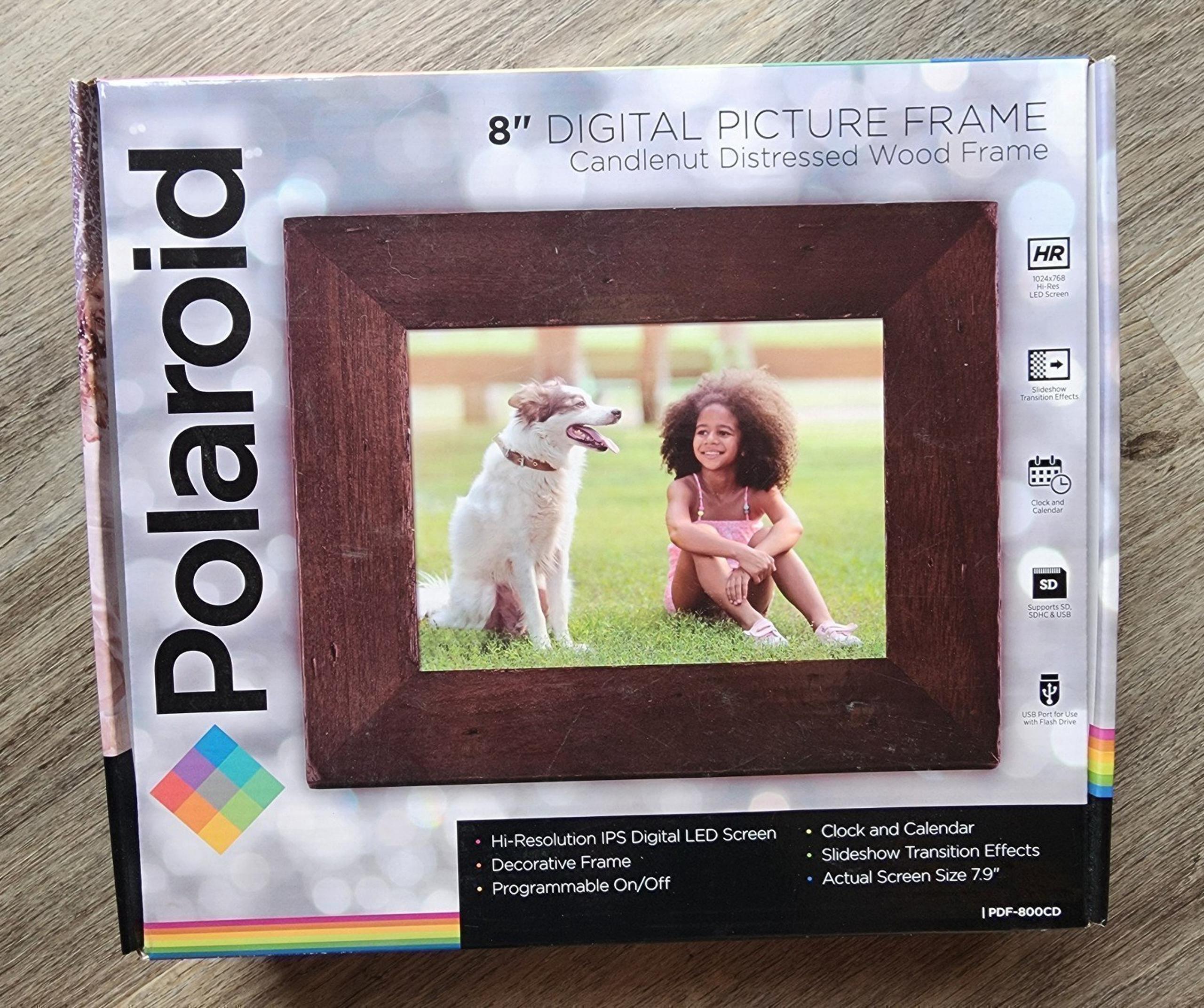 NEW Polaroid 8" Digital Picture Frame