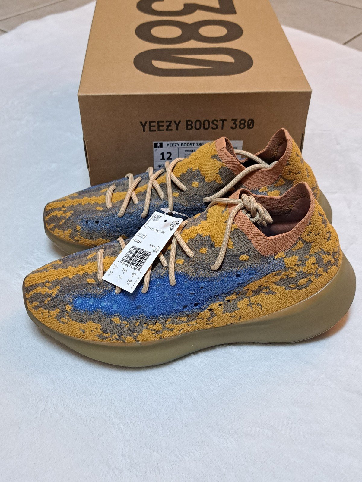 Yeezy (Adidas) Boost 380 Blue Oat Reflective - Men's size 12