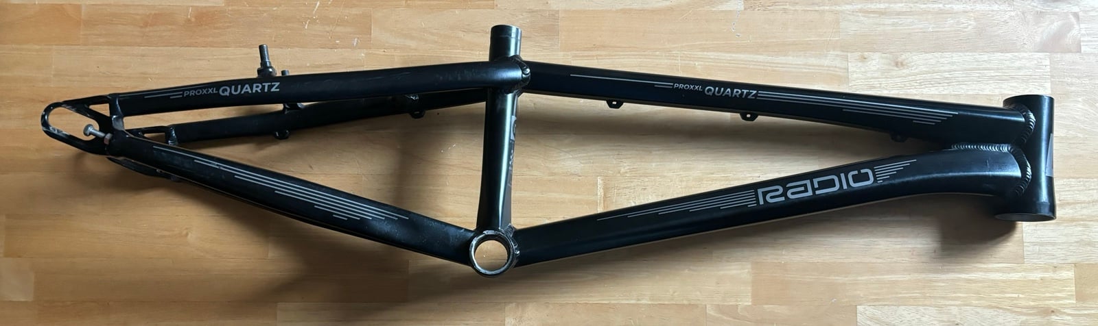 Radio Quartz Pro XXL BMX Race Frame - Matte Black, gently used from BMX pro Josh