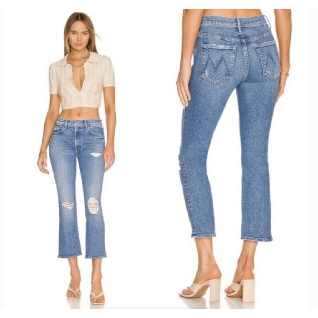 Mother Denim The Insider Ankle in Bloom And Doom Size 28