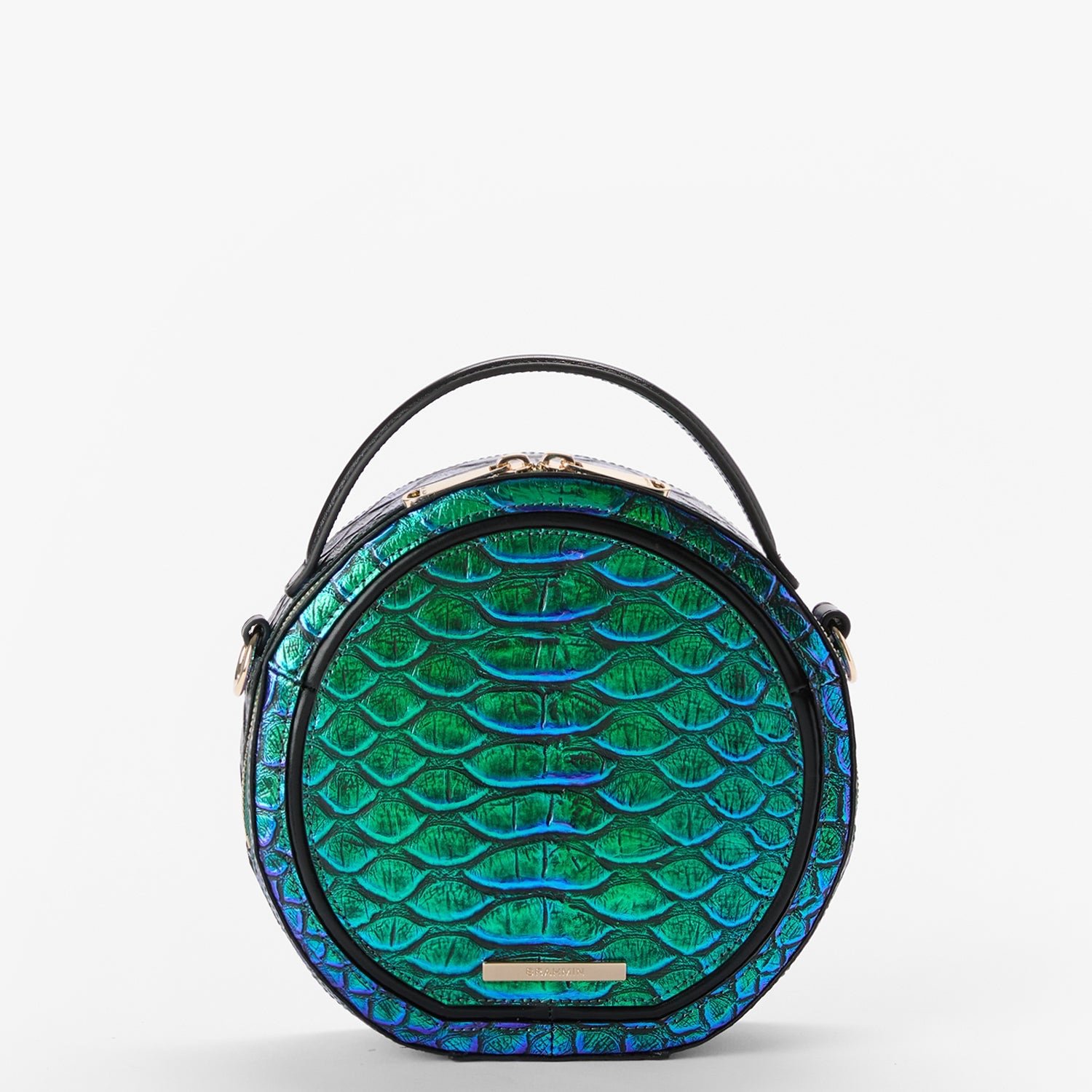 Brahmin lane emerald Lulia crossbody genuine leather