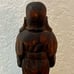 Vintage Laughing Happy Carved Wood Buddha