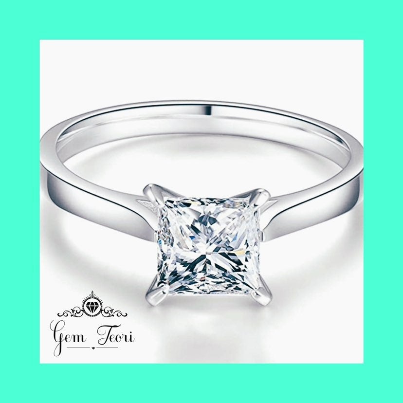 1.50 CTW Princess Cut Diamond Ring