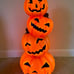3' Stacked Pumpkins Blow Mold Halloween HTF Cracker Barrel