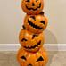 3' Stacked Pumpkins Blow Mold Halloween HTF Cracker Barrel