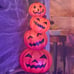 3' Stacked Pumpkins Blow Mold Halloween HTF Cracker Barrel