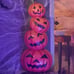 3' Stacked Pumpkins Blow Mold Halloween HTF Cracker Barrel