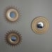 Gold Mirrors for Wall Pack of 3 Wall Mirrors for Room Decor & Home Decor