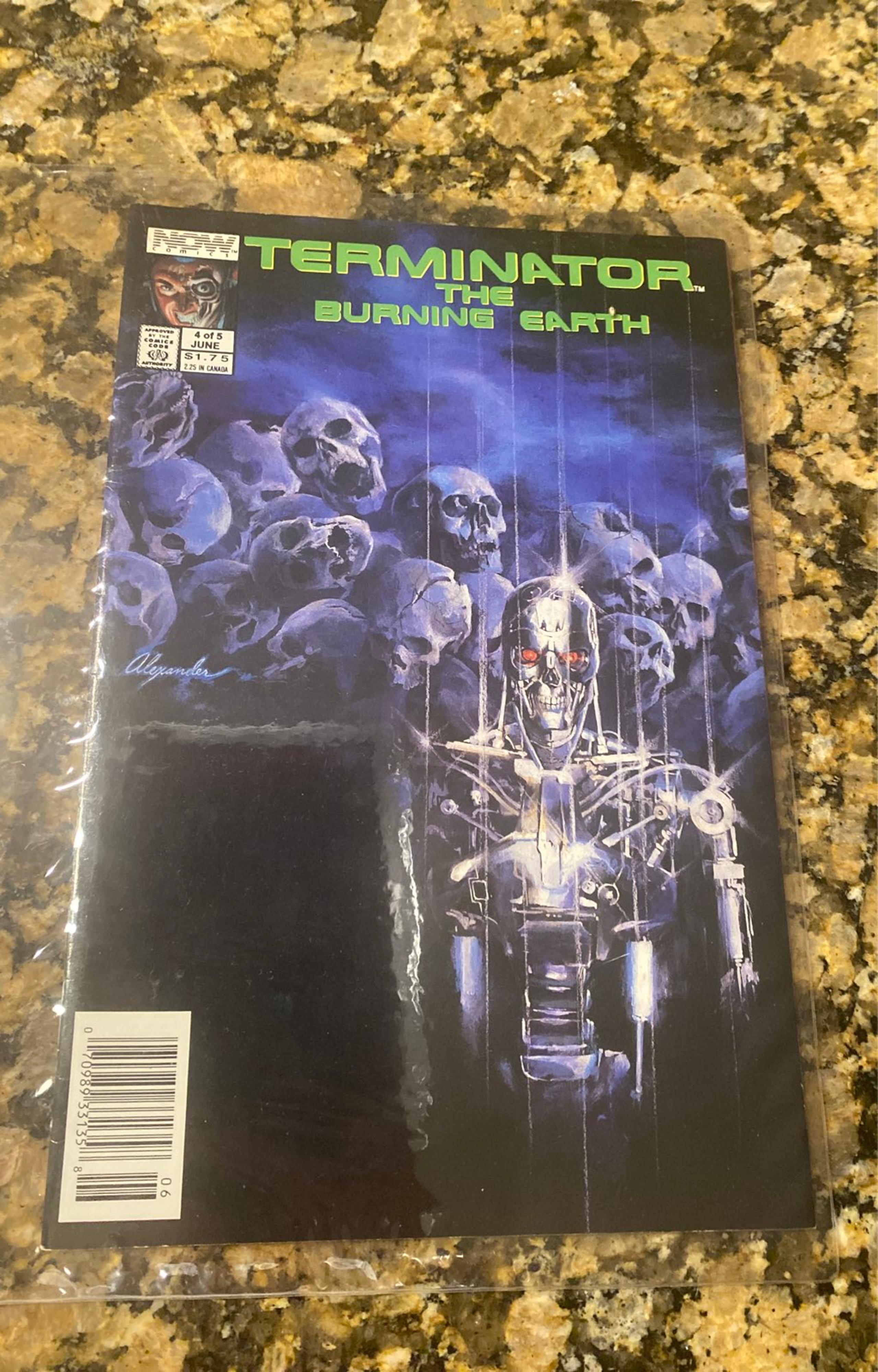 Now comics 1989 terminator the burning earth vintage