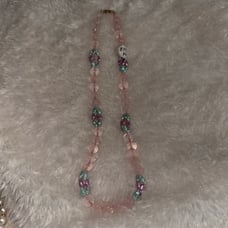 Necklace 14k clip real pearls