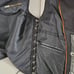Mens Papas Leather Oklahoma Chaps.Distressed Gray. Size Small