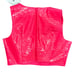 7 For All Mankind Hot Pink Croco Embossed Corset Crop Top Shorts Set M NEW Tags