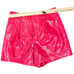 7 For All Mankind Hot Pink Croco Embossed Corset Crop Top Shorts Set M NEW Tags