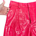 7 For All Mankind Hot Pink Croco Embossed Corset Crop Top Shorts Set M NEW Tags