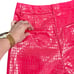 7 For All Mankind Hot Pink Croco Embossed Corset Crop Top Shorts Set M NEW Tags