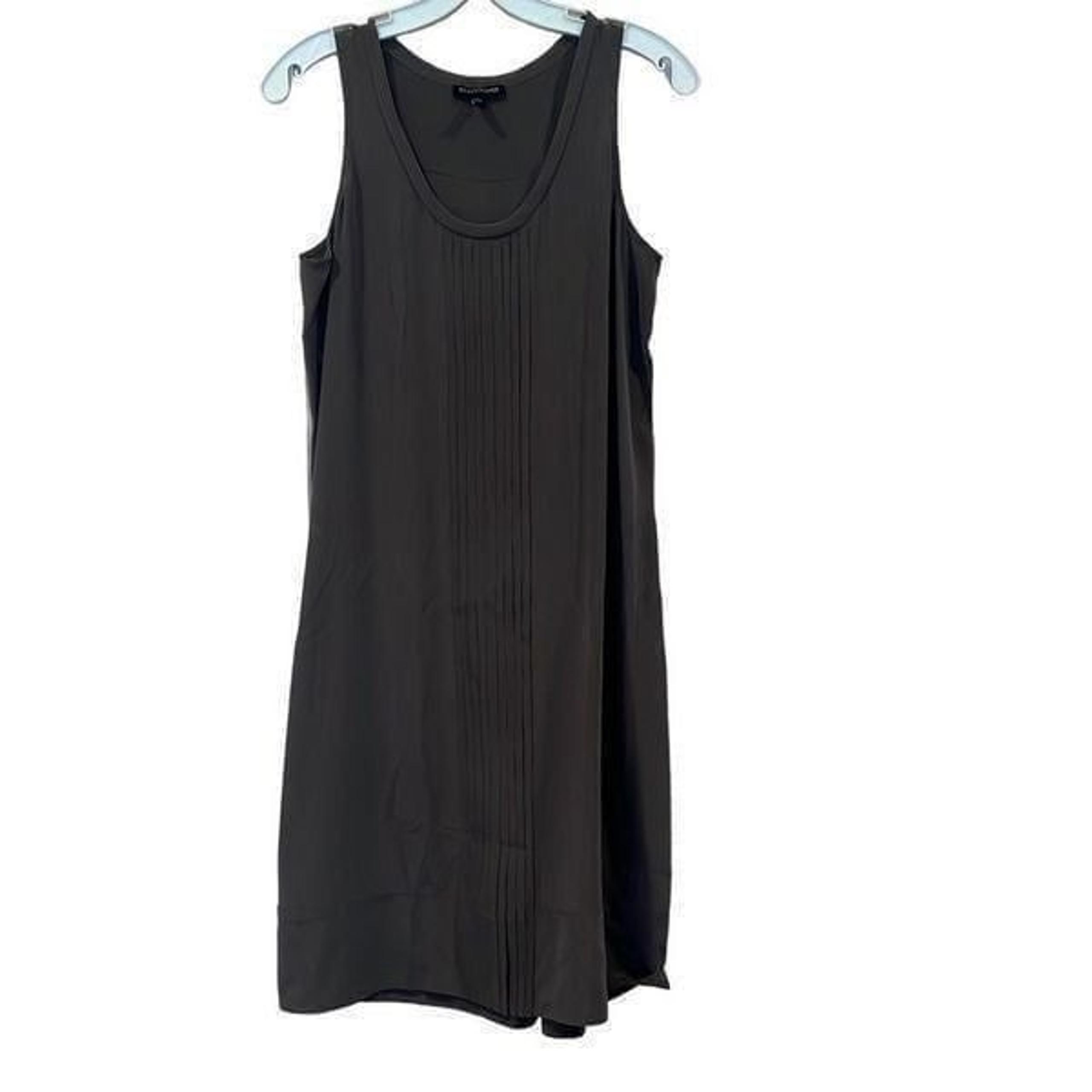 Eileen Fisher Gray silk pleated dress Sz.XS
