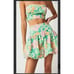 Free People Lula Bubble Skirt Set XL Multicolor Floral 2-Piece Summer Outfit