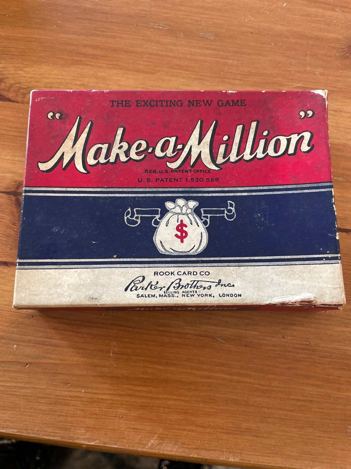 MAKE A MILLION CARD GAME PARKER BROTHERS ROOK CARD