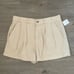 Free People Billie Chino Shorts - Size 10 - Almond Milk (color) - NWOT