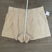 Free People Billie Chino Shorts - Size 10 - Almond Milk (color) - NWOT