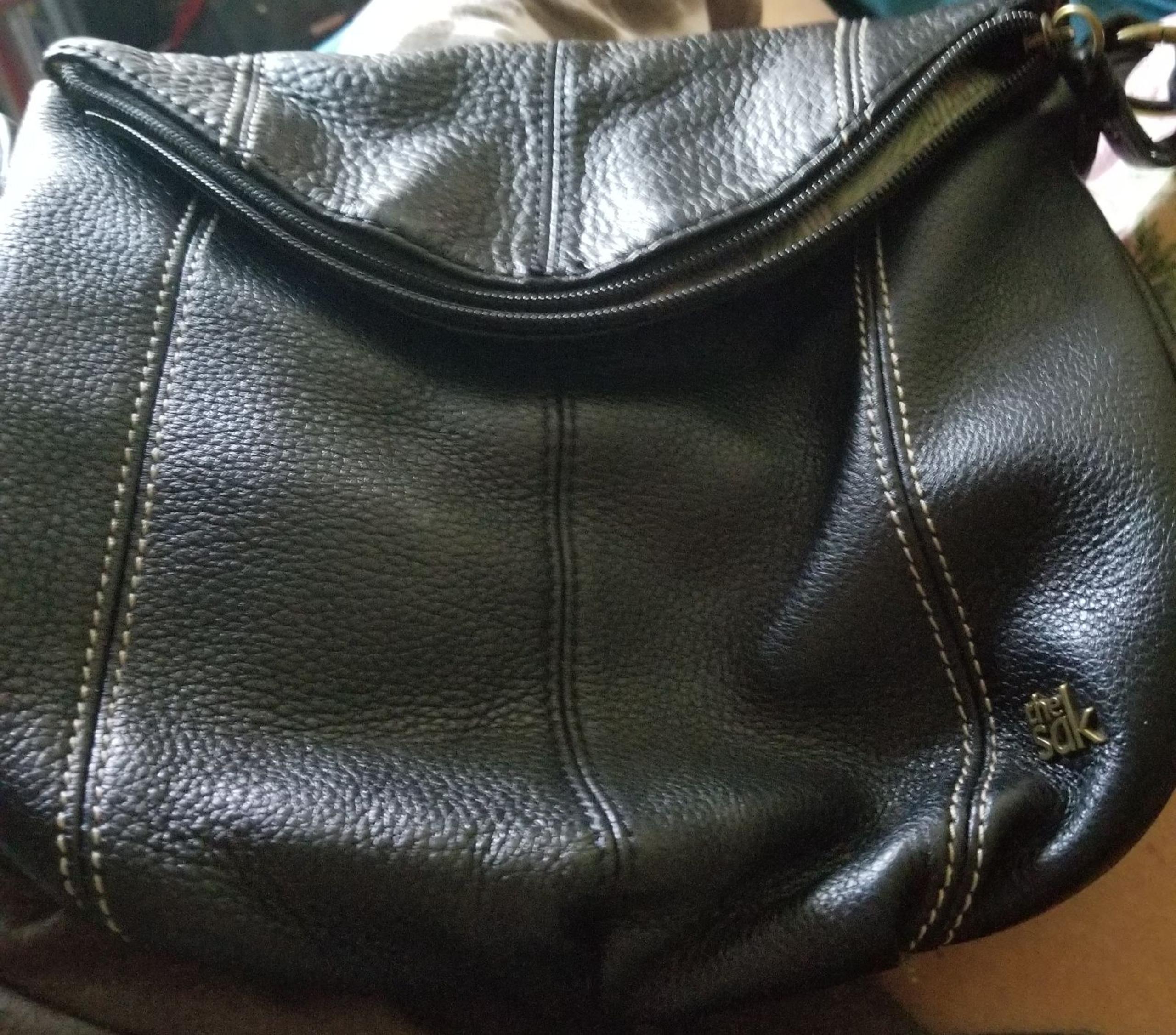 Black leather the sak purse