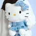 Forever 21 Hello Kitty Plush Backpack Blue And white