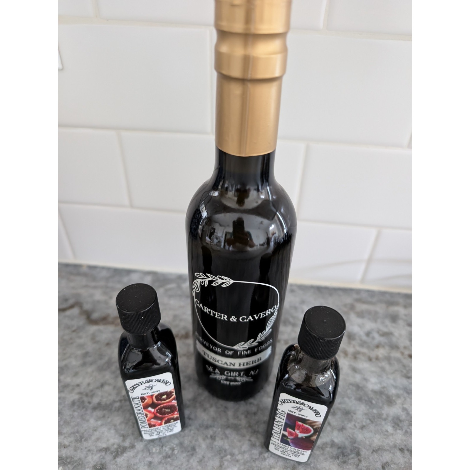 Carter And Cavero Olive Oil & 2 Balsamic Vinegar Set
