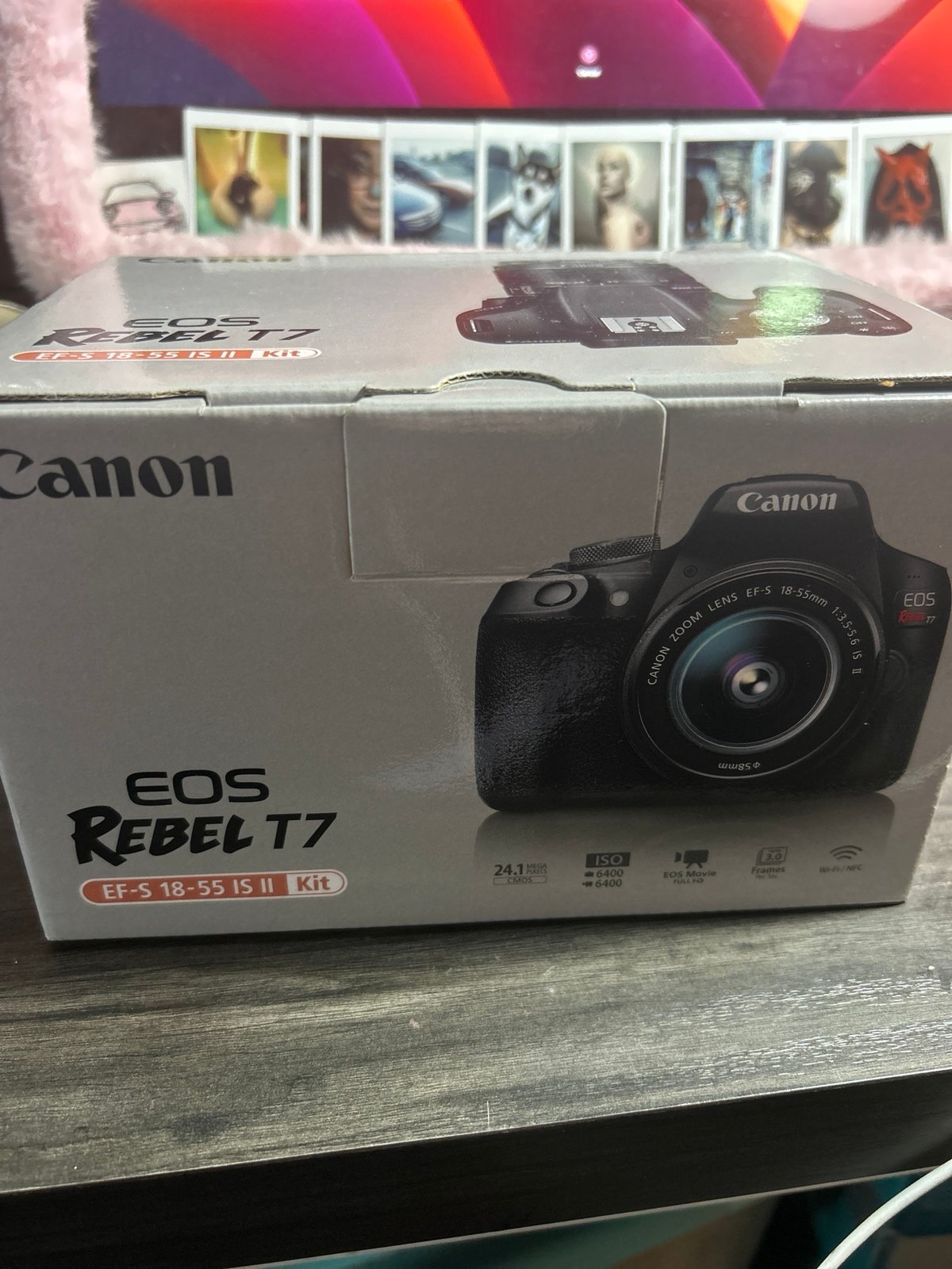 Canon - EOS Rebel T7 DSLR Video Camera with 18-55mm Lens - Black