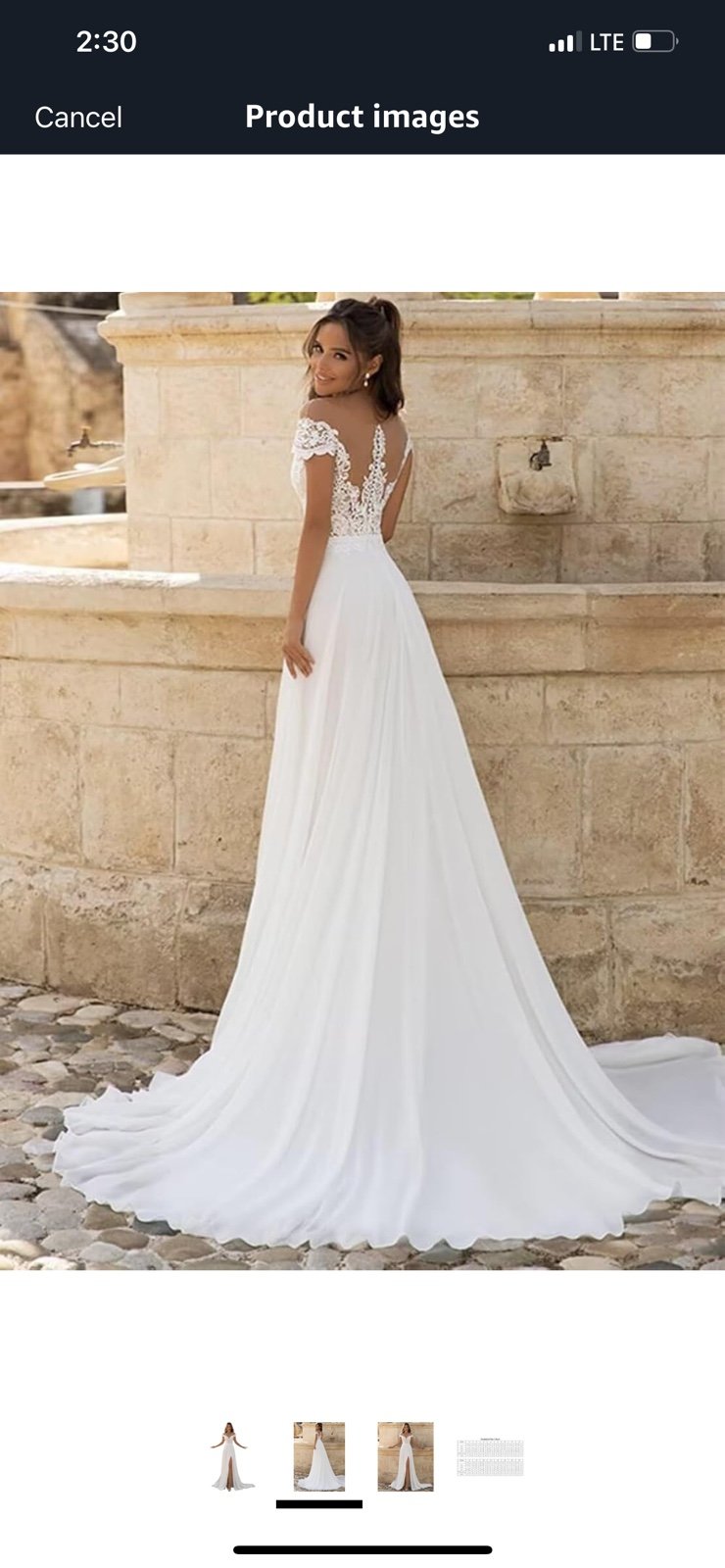 Women's Lace Applique Mermaid Wedding Dresses