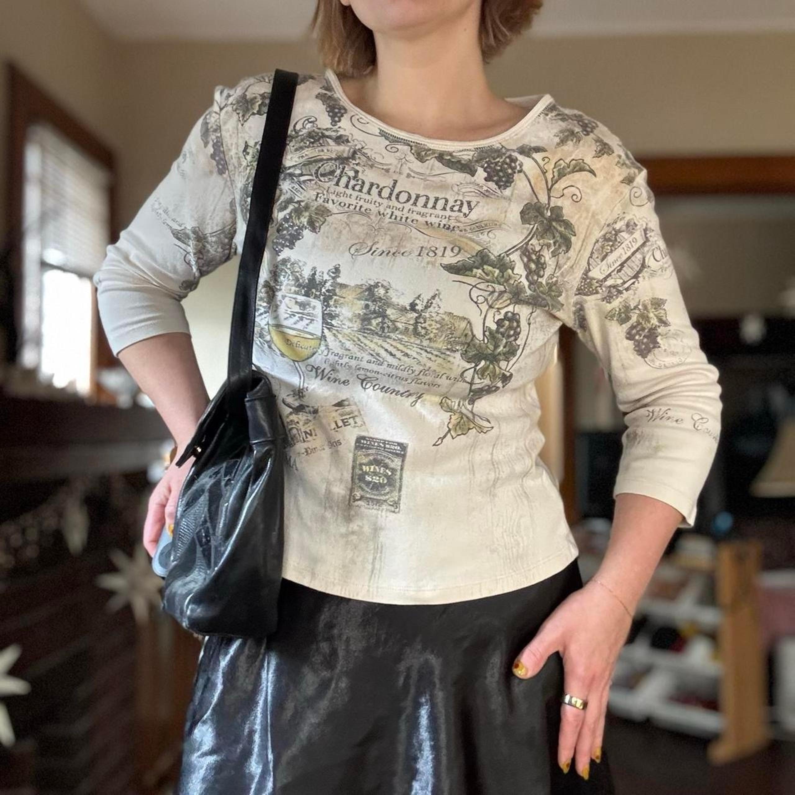 Vintage 90s Wine Graphic Shirt