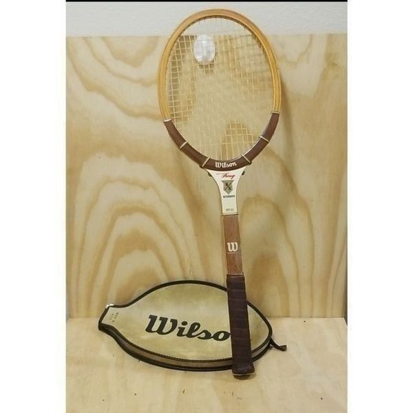 Vintage Billie Jean King - Wilson Autograph Speed Flex Fibre Face Racquet / case