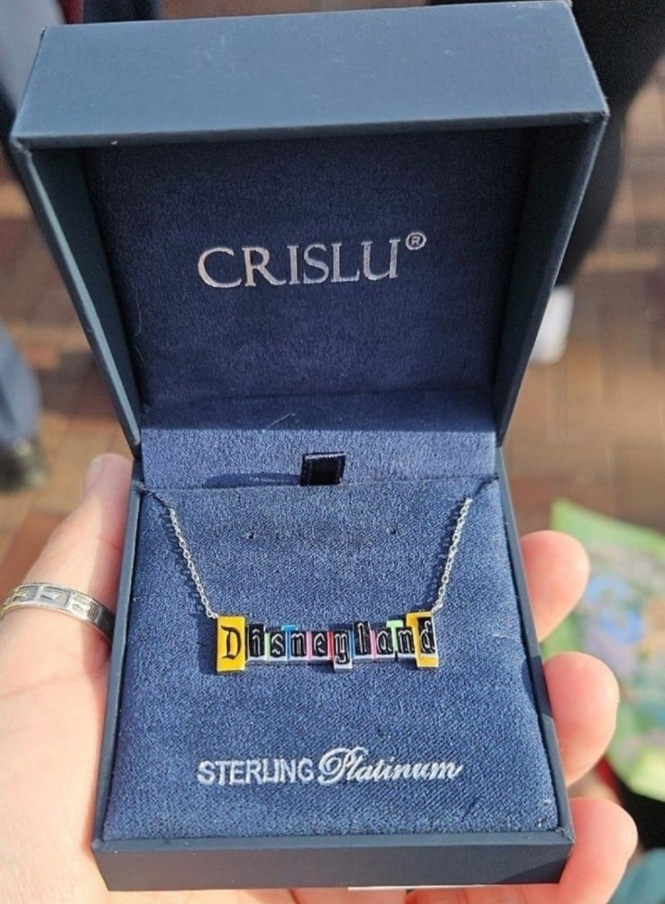 disneyland sterling necklace