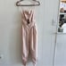 Free People Marbella Linen Cutout One Piece Jumpsuit Wide Leg