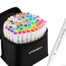 80 Colors Alcohol Markers