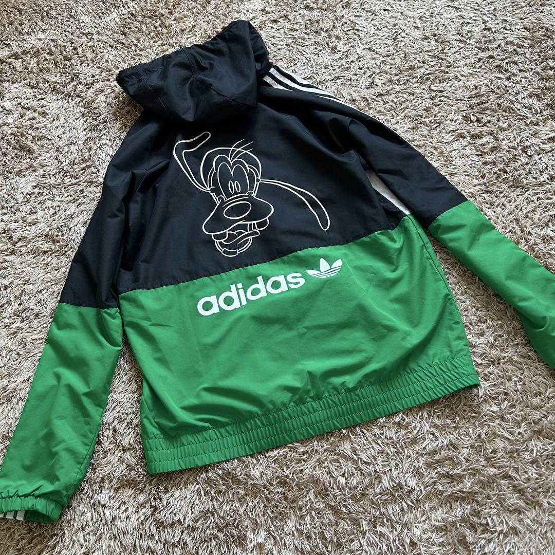 adidas Disney Collaboration Nylon Jacket Goofy Bomber Jacket